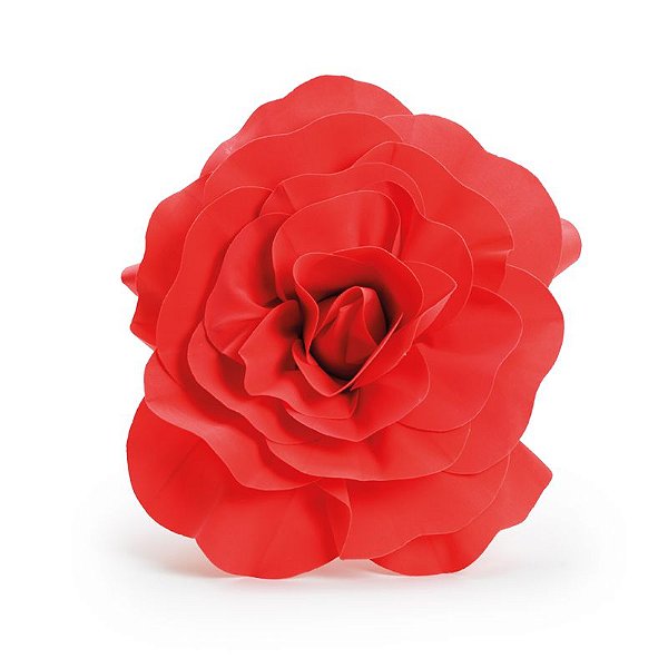 Flor Decorativa Vermelho 40cm - 01 unidade - Cromus - Rizzo Festas