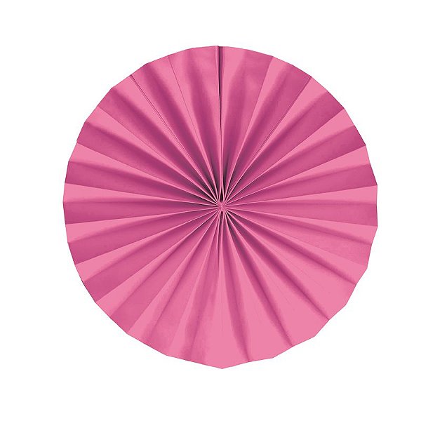 Leque Decorativo de Papel Pink 25cm - 02 unidades - Cromus - Rizzo Festas