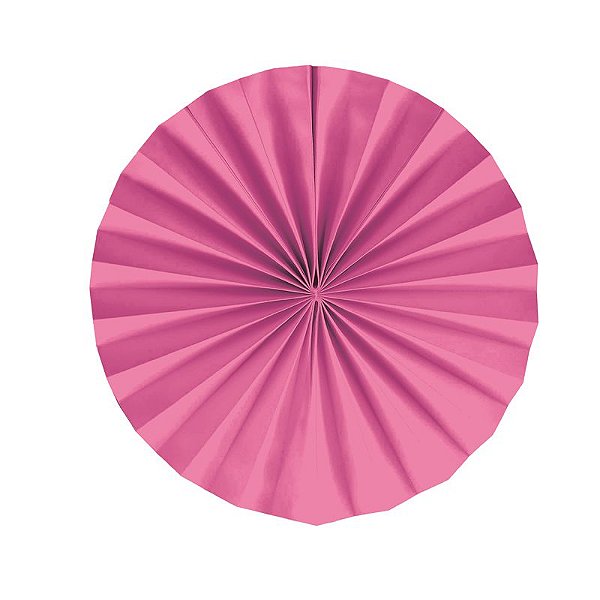 Leque Decorativo de Papel Pink 35cm - 02 unidades - Cromus - Rizzo Festas