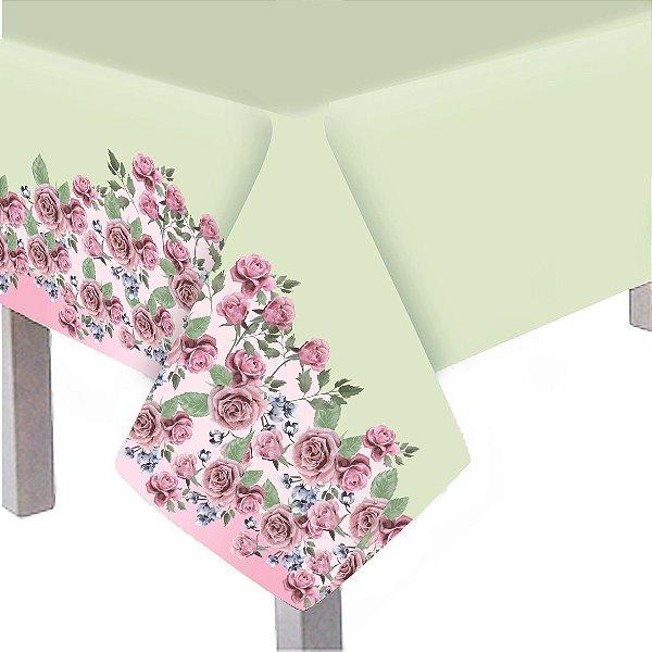 Toalha De Mesa Principal Festa Jardim Secreto - Cromus - Rizzo Festas