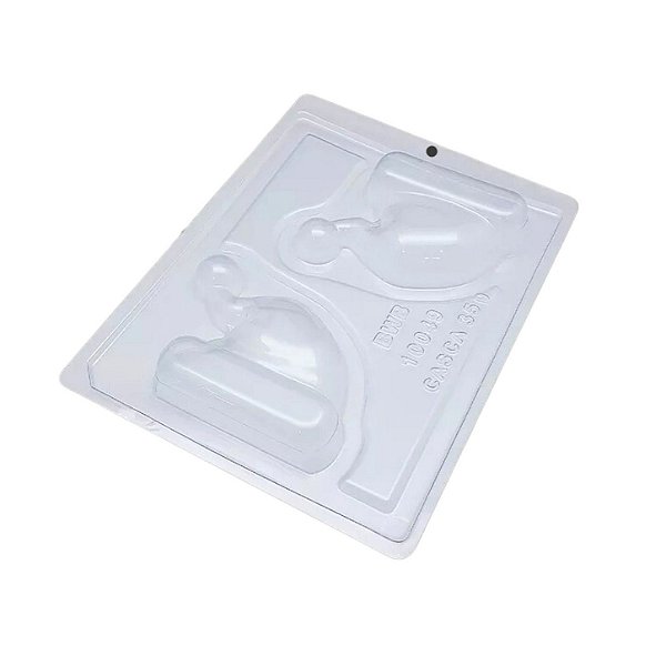 Forma Especial de Acetato Gorro Papai Noel 3 Partes - Ref. 1004 - 1 unidade - BWB - Rizzo
