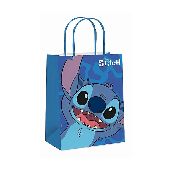 Sacola de Papel - Stitch - G 32x26,5x13cm - 10 unidades - Cromus - Rizzo