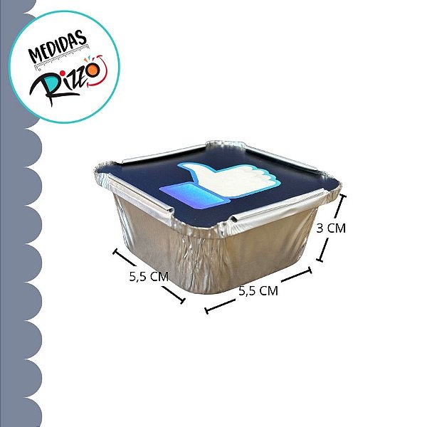 Marmitinha P - Influencer - 5,5x5,5x3cm - 12 unidades - Rizzo