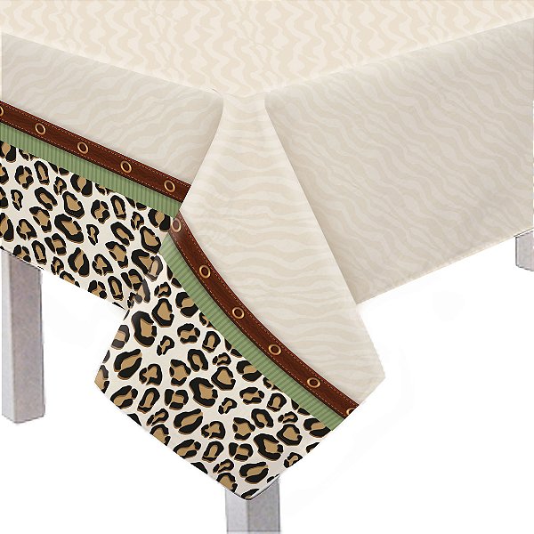 Toalha De Mesa Principal Festa Safari - Cromus - Rizzo Festas