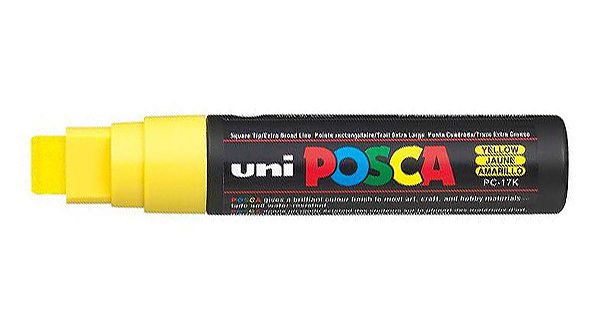 Caneta Posca PC17K 15mm Amarelo - 01 un - UniPosca - Rizzo