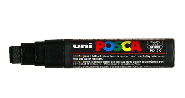 Caneta Posca PC17K 15mm Preta - 01 un - UniPosca - Rizzo