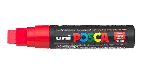 Caneta Posca PC17K 15mm Vermelha - 01 un - UniPosca - Rizzo
