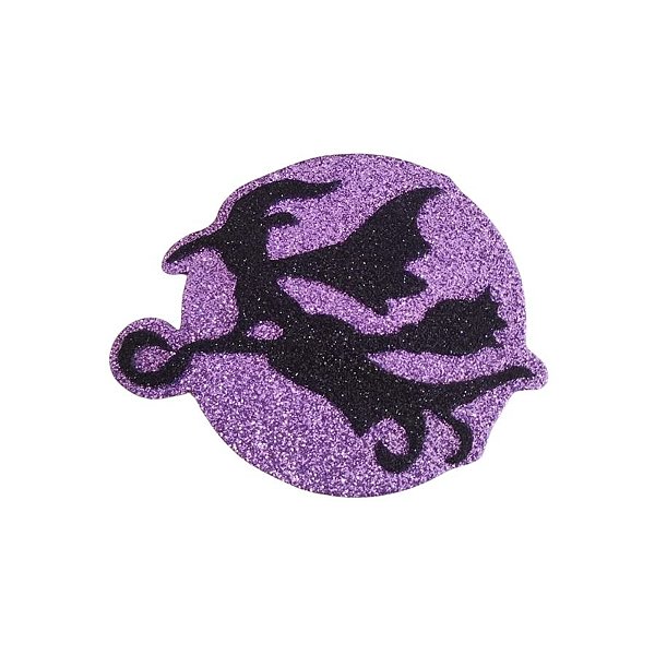 Enfeite Decorativo Halloween - Bruxa - Roxo - 7,5cm - 1 unidade - Rizzo