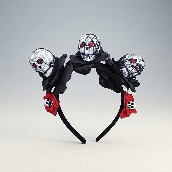 Tiara Halloween - Caveiras - 1 unidade - Rizzo