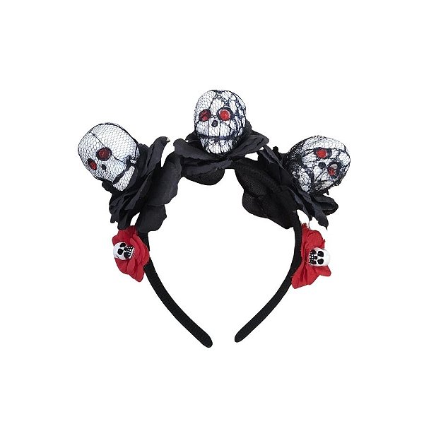 Tiara Halloween - Caveiras - 1 unidade - Rizzo