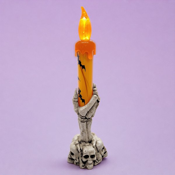 Enfeite Decorativo De Halloween - Vela Led - 15cm - 1 unidade - Rizzo