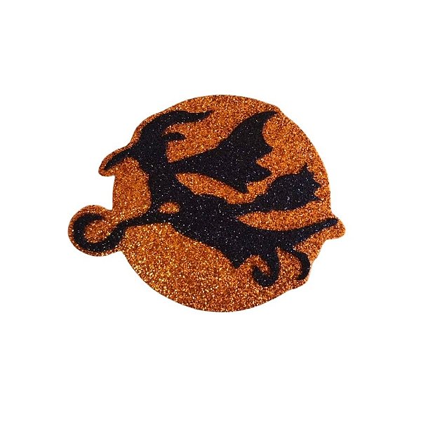Enfeite Decorativo Halloween - Bruxa - Laranja - 7,5cm - 1 unidade - Rizzo