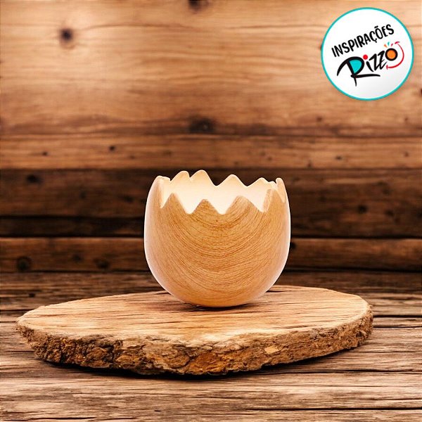 Enfeite Decorativo de Resina - Ovo Quebrado - 9cm - 1 unidade - Cromus - Rizzo