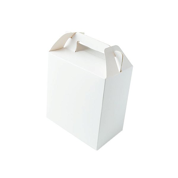 Caixa Sacolinha S1 (9,5cm x 6,5cm x 4,5cm) Branca 10 unidades Assk Rizzo Embalagens