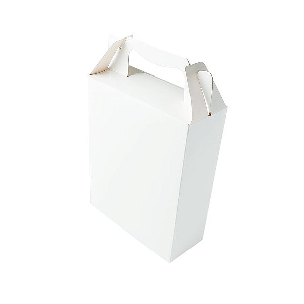Caixa Sacolinha S3 (18cm x 16m x 6cm) Branca 10 unidades Assk Rizzo Embalagens