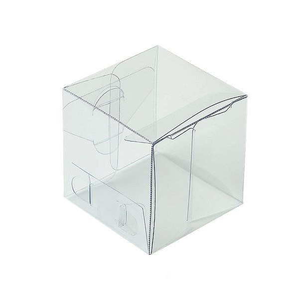 Caixa Cubo Transparente K9 (4cm x 4cm x 4cm) 20 unidades Assk Rizzo Embalagens