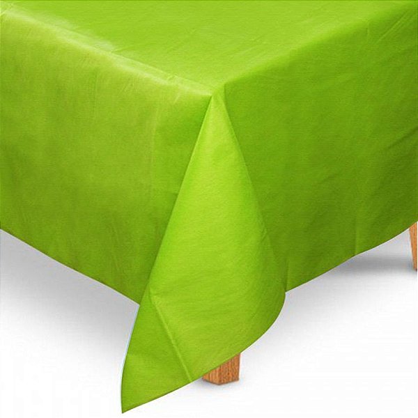 Toalha de Mesa Quadrada em TNT (80cm x 80cm) Verde Limão 5 unidades - Best Fest - Rizzoembalagens