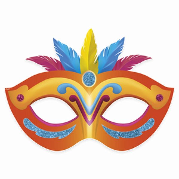 Enfeite Decorativo - Máscada de Carnaval - 64cm - 1 unidade - Regina - Rizzo