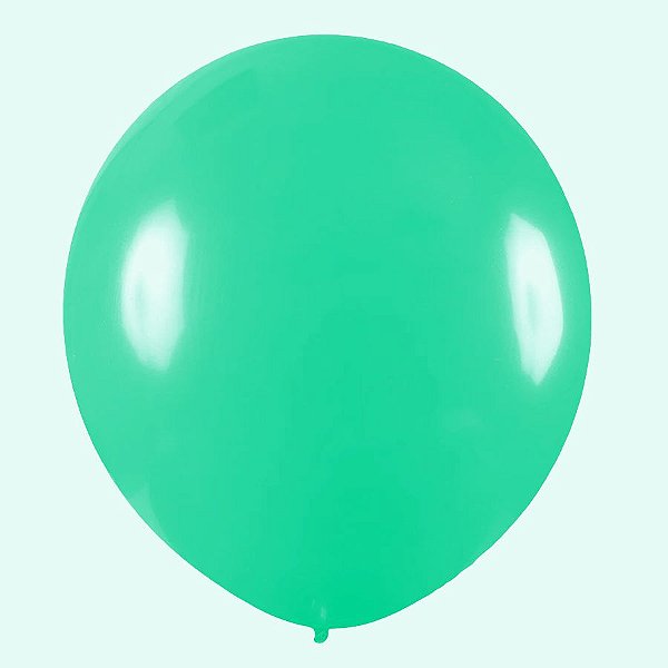 Balão de Festa Redondo Profissional Látex Liso 24'' 60cm - Verde Claro - 3 unidades - Art Latex - Rizzo
