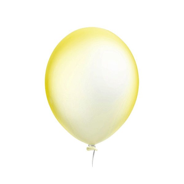 Balão de Festa Neon - Amarelo Citrus - Happy Day - Rizzo