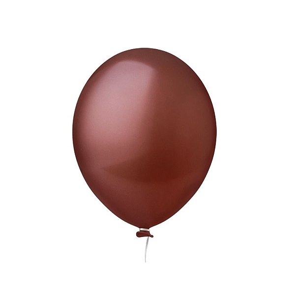 Balão de Festa Liso - Marrom - Happy Day - Rizzo