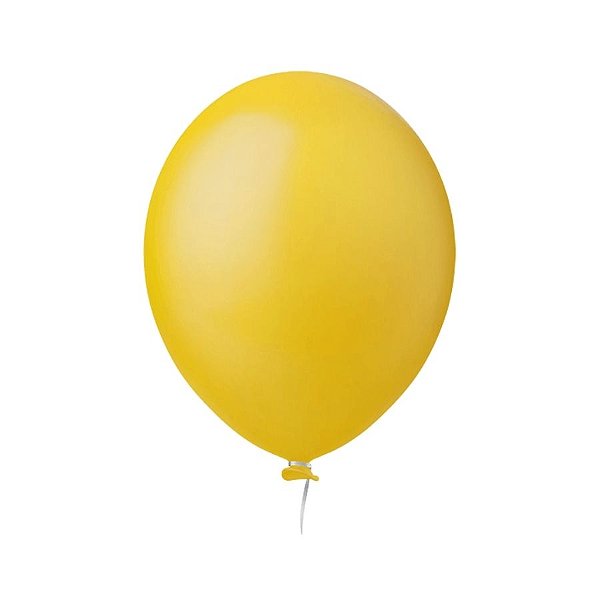 Balão de Festa Liso - Amarelo - Happy Day - Rizzo