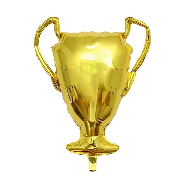 Balão de Festa Metalizado 32'' 81cm - Taça De Campeão - 1 unidade - Rizzo