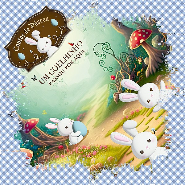 Saco Express 44x44cm para Ovos de 500g a 750g - Contos Páscoa Azul - 25 unidades - Cromus - Rizzo