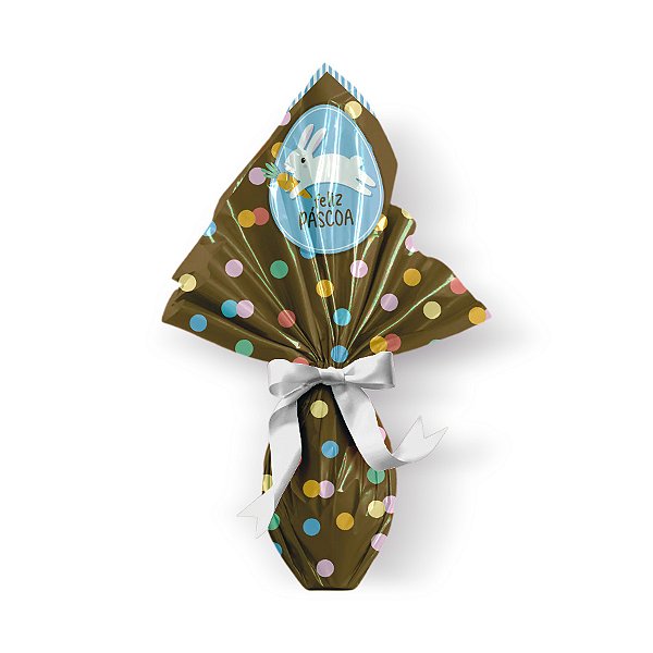 Saco Express 44x44cm para Ovos de 500g a 750g - Jump Marrom - 25 unidades - Cromus - Rizzo