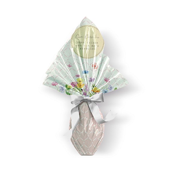 Saco Express 39x39cm para Ovos de 350g a 500g - Florens Rosa - 25 unidades - Cromus - Rizzo