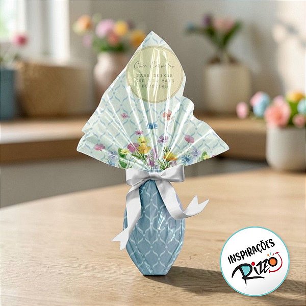 Saco Express 39x39cm para Ovos de 350g a 500g - Florens Azul - 5 unidades - Cromus - Rizzo