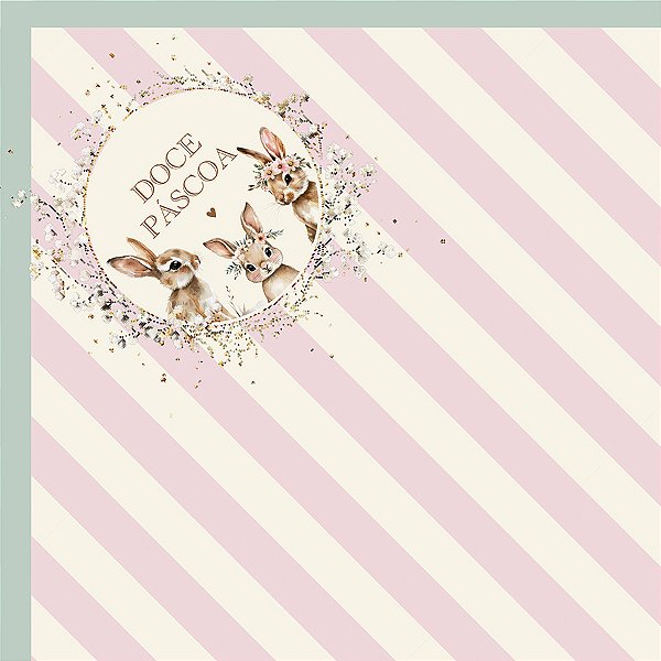 Saco Express 32x32cm para Ovos de 150g a 250g - Doce Páscoa Rosa - 25 unidades - Cromus - Rizzo