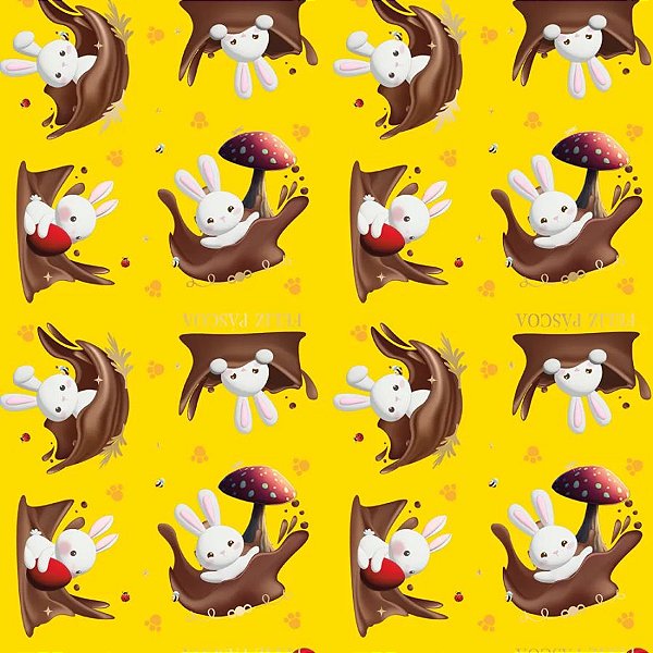 Folha para Ovos de Páscoa Contos de Páscoa Amarelo 69x89 - 25 unidades - Cromus - Rizzo