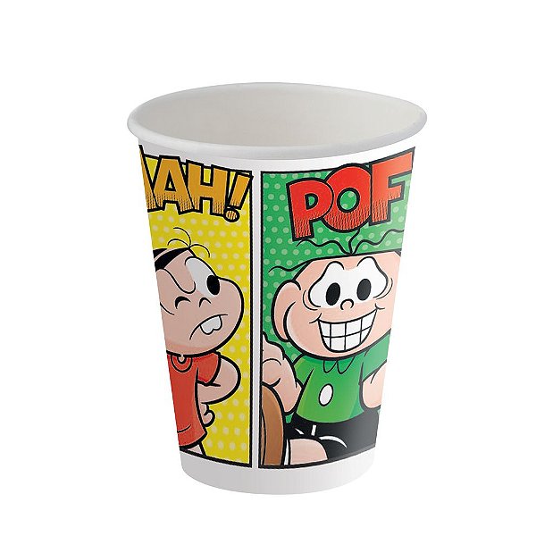 Copo de Papel Festa Turma da Mônica 200ml - 8 unidades - Festcolor - Rizzo Festas