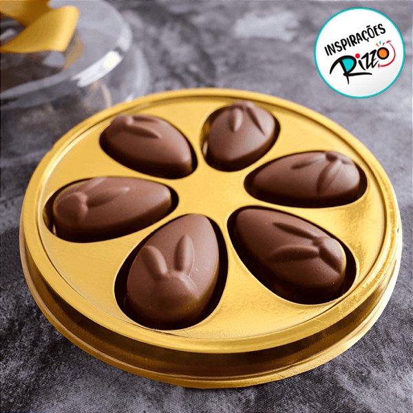 Caixa para Bombons Gourmet - Dourado - 18x18cm - Cód. 14360 - 10 unidades - BWB - Rizzo