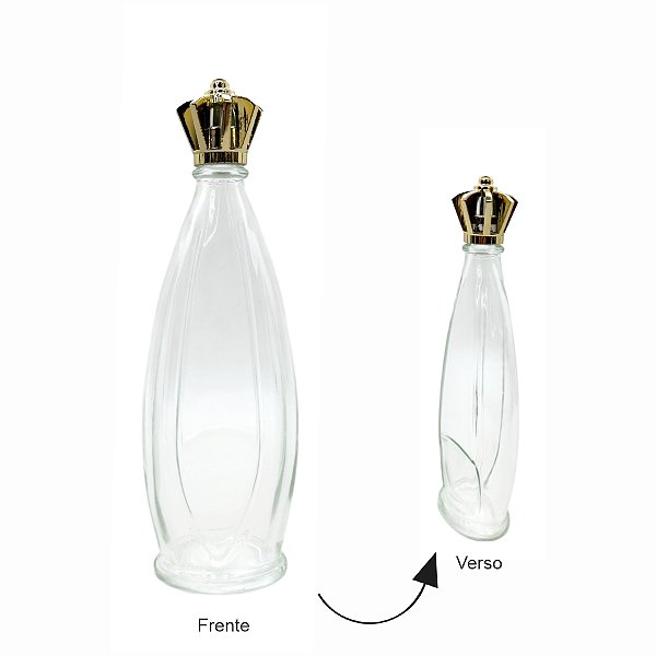 Frasco para Perfumaria de Vidro com Tampa - Santa - 125ml  - 1 unidade - Rizzo