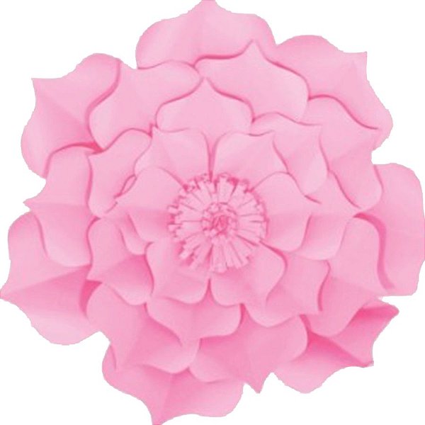 Flor de Papel Decoração Festa - Flor do Campo 39cm M Rosa Claro - Decora Doces - Rizzo Festas