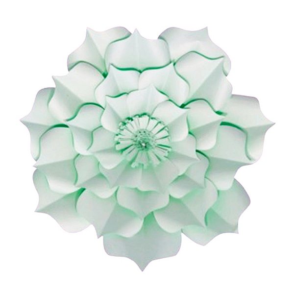 Flor de Papel Decoração Festa - Flor do Campo 32cm P Verde Água - Decora Doces - Rizzo Festas