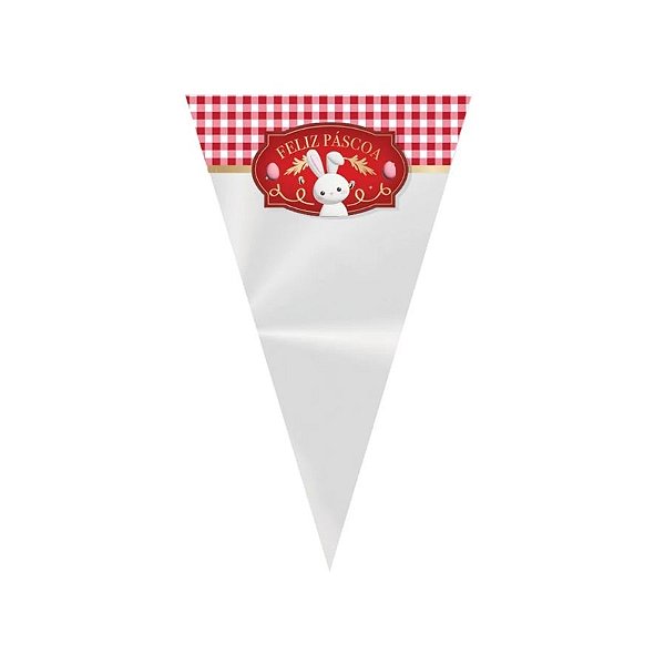 Cone Festa Contos de Páscoa - 17,5x29,5cm - 50 unidades - Cromus - Rizzo