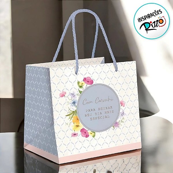 Sacola Premium Para Caixa Meio Ovo de 250g a 350g - Florens - 30x26x14cm - 1 unidade - Cromus - Rizzo