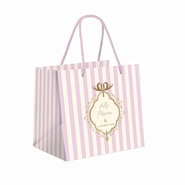 Sacola Premium Para Caixa Meio Ovo de 250g a 350g - Quinn Lilas - 30x26x14cm - 1 unidade - Cromus - Rizzo