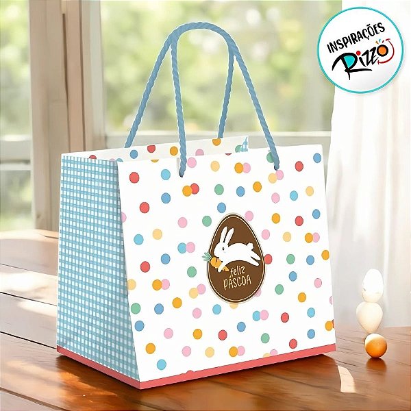 Sacola Premium Para Caixa Meio Ovo de 250g a 350g - Jump - 30x26x14cm - 1 unidade - Cromus - Rizzo