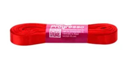Fita de Cetim Progresso 10mm nº2 - 10m Cor 1354 Vermelho Tomate - 01 unidade