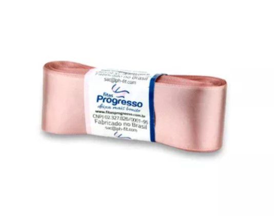 Fita de Cetim Progresso 38mm nº9 - 10m Cor 1143 Rosa Velho - 01 unidade