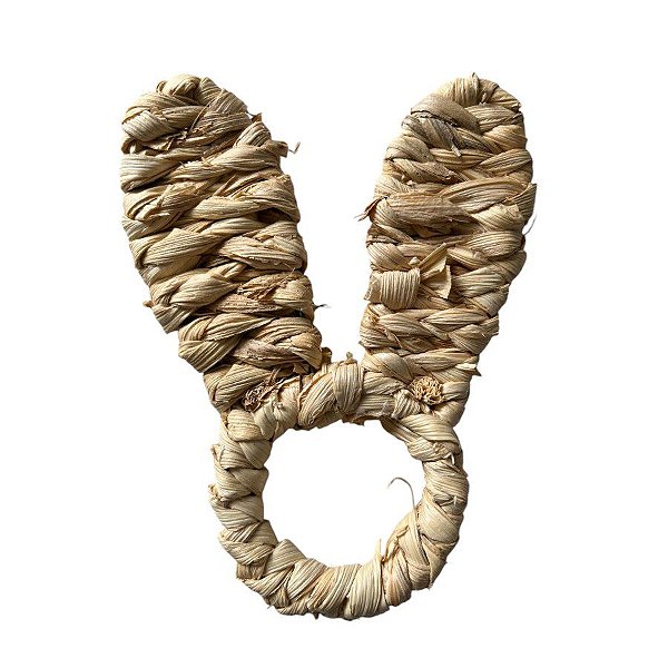Porta Guardanapo de Páscoa - Coelho de Juta - 13cm - 1 unidade - Rizzo