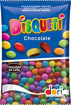 Disqueti Grande Chocolate ao Leite 1kg - Dori - Rizzo Embalagens