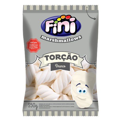 Marshmallow Torcao Branco 250g - Fini - Rizzo Embalagens