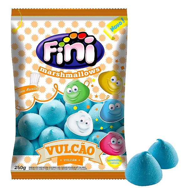 Marshmallow Vulcao Azul 250g - Fini - Rizzo Embalagens