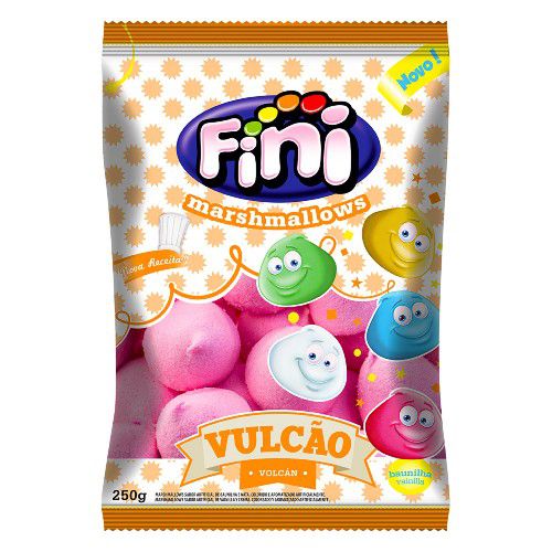 Marshmallow Vulcao Rosa 250g - Fini - Rizzo Embalagens