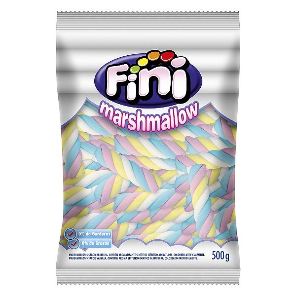 Marshmallow Max Torcao 3 Cores (M03601) 500g - Fini - Rizzo Embalagens
